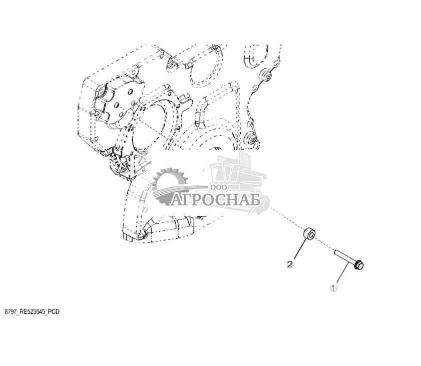 8797 Крепежные детали натяжителя ремня 